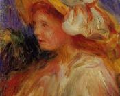 皮埃尔 奥古斯特 雷诺阿 : Profile of a Young Woman in a Hat